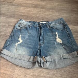 Denim Blue Women's Shorts